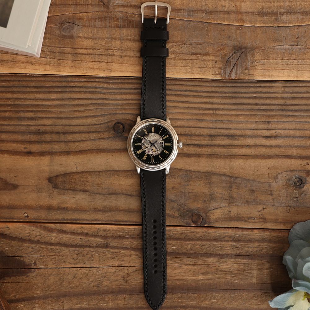 【ふるさと納税】ハンドメイド腕時計（機械式自動巻）ATS-WR181 手作り カスタム腕時計 個性的 一点物 アンティーク ギフト メンズ レディース ユニセックス　プレゼント サムネイル2