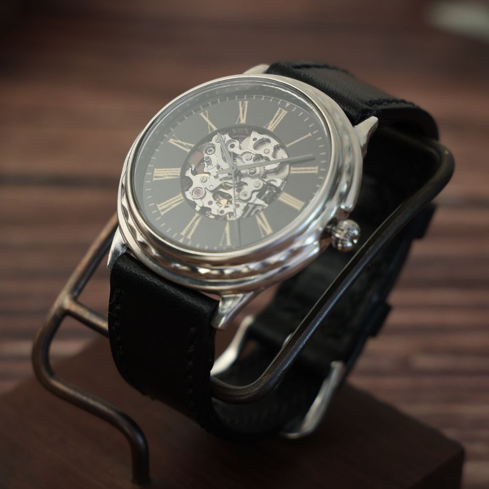 【ふるさと納税】ハンドメイド腕時計（機械式自動巻）ATS-WR181 手作り カスタム腕時計 個性的 一点物 アンティーク ギフト メンズ レディース ユニセックス　プレゼント サムネイル3