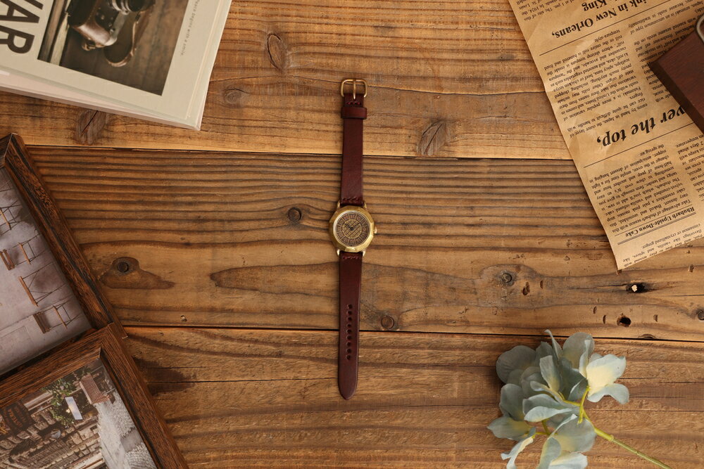 【ふるさと納税】ハンドメイド腕時計（クオーツ式）AB-DG723 | 兵庫県 丹波篠山市 手作り カスタム腕時計 個性的 一点物 アンティーク ギフト メンズ レディース ユニセックス　プレゼント サムネイル2