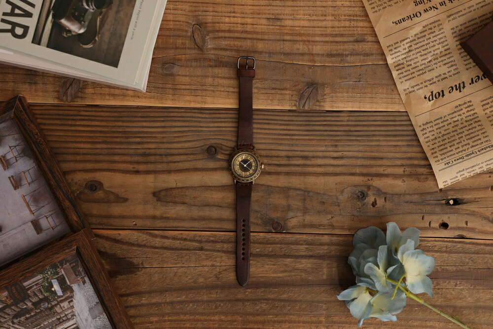 【ふるさと納税】ハンドメイド腕時計（クオーツ式）AB-TR363 | 兵庫県 丹波篠山市 手作り カスタム腕時計 個性的 一点物 アンティーク ギフト メンズ レディース ユニセックス　プレゼント サムネイル2