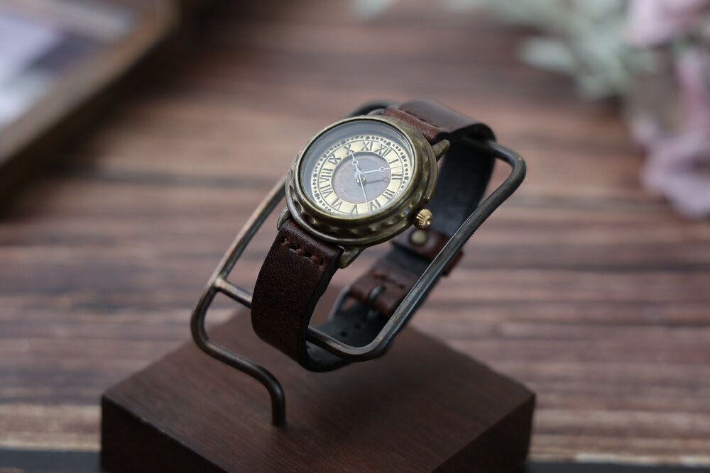 【ふるさと納税】ハンドメイド腕時計（クオーツ式）AB-TR363 | 兵庫県 丹波篠山市 手作り カスタム腕時計 個性的 一点物 アンティーク ギフト メンズ レディース ユニセックス　プレゼント サムネイル3