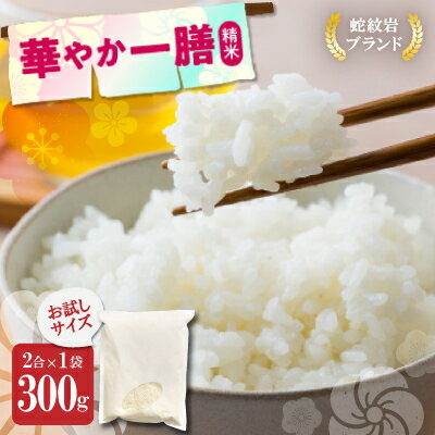お試し!令和8年産〈先行予約〉9月より順次発送送【蛇紋岩ブランド　華やか一膳】300g(2合×1袋)【1699940】