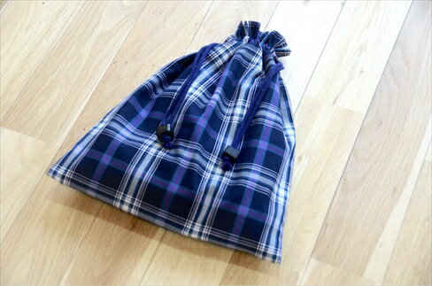 【ふるさと納税】ジョリーメゾンのレッスンバッグセット　青紫C サムネイル3