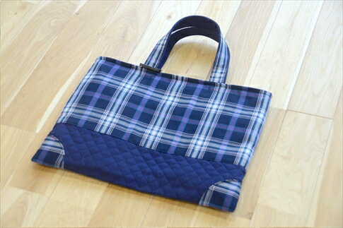 【ふるさと納税】ジョリーメゾンのレッスンバッグセット　青紫C サムネイル2