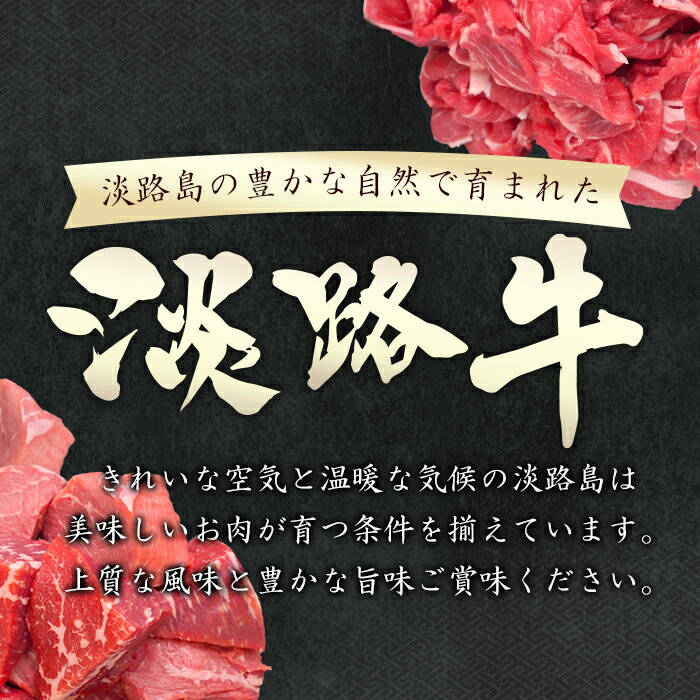 【ふるさと納税】淡路牛 赤身切り落とし 1kg（250g×4PC） 小分け 国産 牛肉 ヘルシー 冷凍 炒め物 煮物 サムネイル2