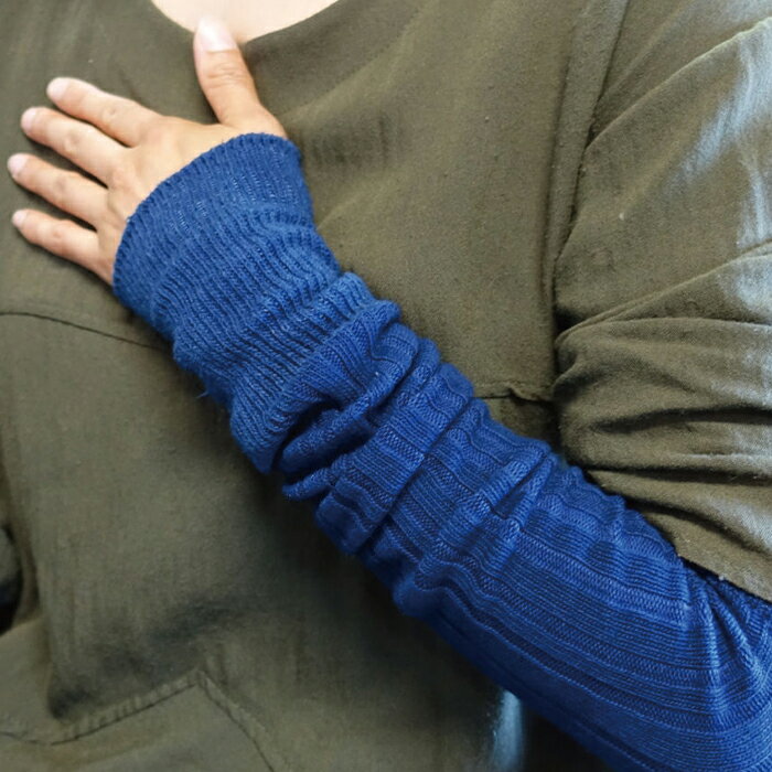 【ふるさと納税】おのころ藍 × ニットデザインにしな　indigo WAMAER サムネイル3