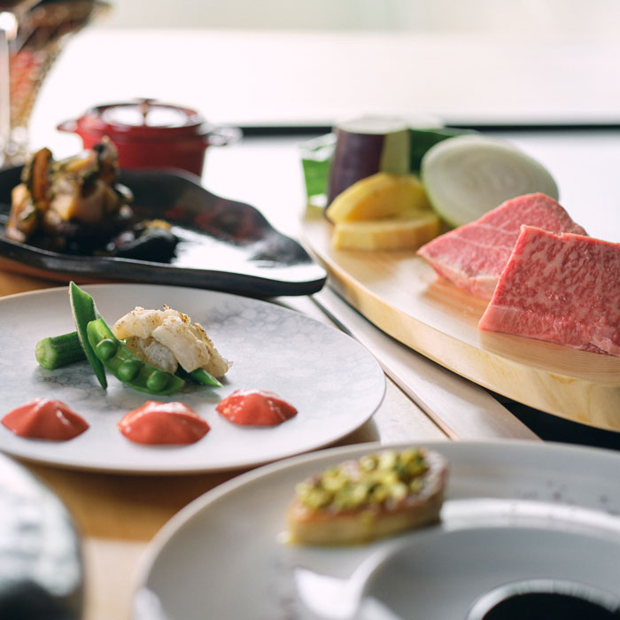 【ふるさと納税】「淡路・鉄板焼レストラン　輝光」　鉄板焼ランチコース（2名様1組） ペアチケット お食事券 淡路島 サムネイル2