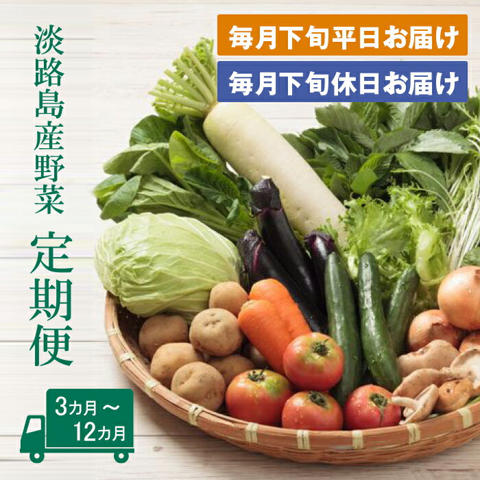 淡路島産野菜定期便3ヶ月～12ヶ月セット【毎月下旬平日・休日お届け】　野菜セット 淡路島たまねぎ 野菜詰め合わせ