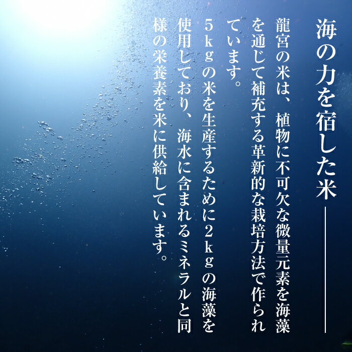 【ふるさと納税】龍宮の米 淡路島産 海藻肥料栽培米 5.0kg　精米 白米 - 画像2