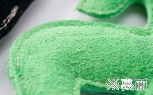 【ふるさと納税】AN18 鹿革コレクション【翠】マスコットチャーム　　【 鹿革 革製品 マスコット チャーム キーホルダー スマホ拭き 翠 緑 みどり グリーン 】 サムネイル3