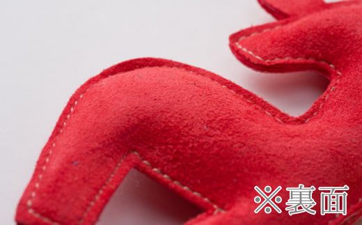 【ふるさと納税】AN20 鹿革コレクション【紅】マスコットチャーム　【 鹿革 革製品 マスコット チャーム キーホルダー スマホ拭き 眼鏡拭き 紅 朱 赤 レッド 】 サムネイル3