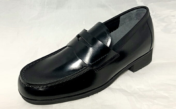 【ふるさと納税】ローファー 9072 ブラック ケンプランター 学生靴 シューズ 靴 革靴 牛革 学生ローファー 学生シューズ 黒 学生 健康 日用品 兵庫 兵庫県 稲美町 サムネイル3