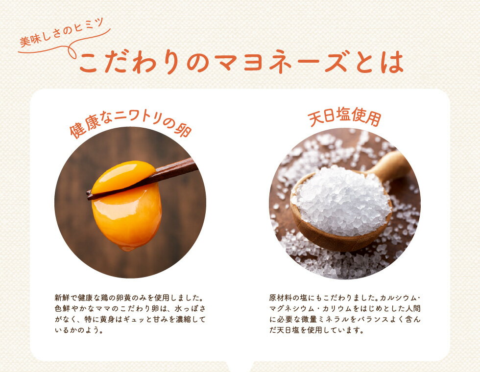 【ふるさと納税】卵好きにはたまらない！卵黄で作ったこだわりのマヨネーズ 10本セット / ママのこだわり卵 大容量 栄養満点 調味料 お料理 安心 安全 健康 玉子 サラダ ディップ ポテトサラダ ドレッシング マヨ 015AC01N. サムネイル3