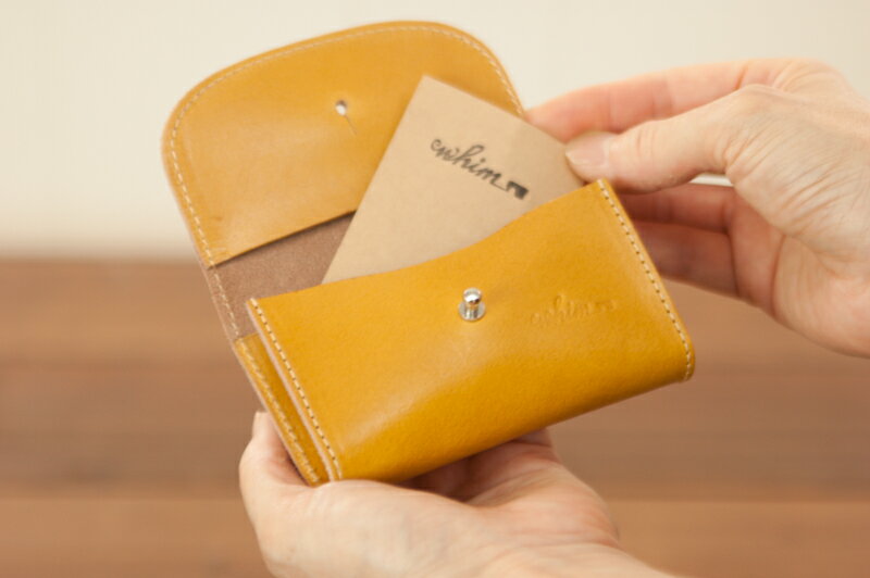 【ふるさと納税】名刺入れ 本革 日本製 姫路レザー レザー 革製品 高級 ビジネス Bliss ピット鞣し メンズ レディース ファッション WH-07　ファッション・雑貨・日用品・ファッション小物 サムネイル2