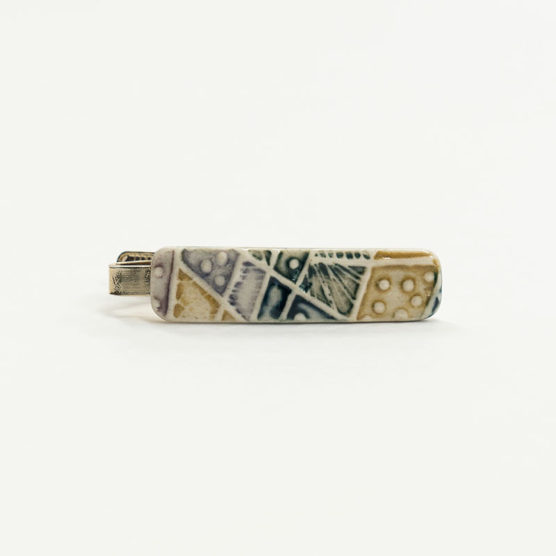 陶器タイピン　SH-MN202　 工芸品 タイピン ビジネス 半磁器