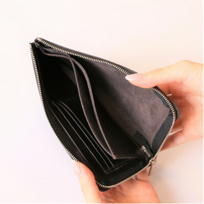 【ふるさと納税】【申込受付後 生産】ジャパンレザー　本格牛革使用　本革長財布(ダークブラウン)【1444690】 サムネイル2