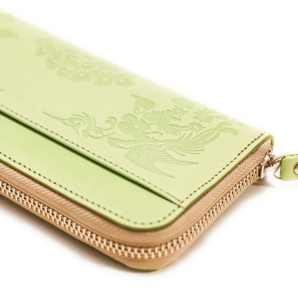 【ふるさと納税】正倉院文様革財布 あさがすみ HARUHINO 奈良県 奈良市 なら 75-007 サムネイル2