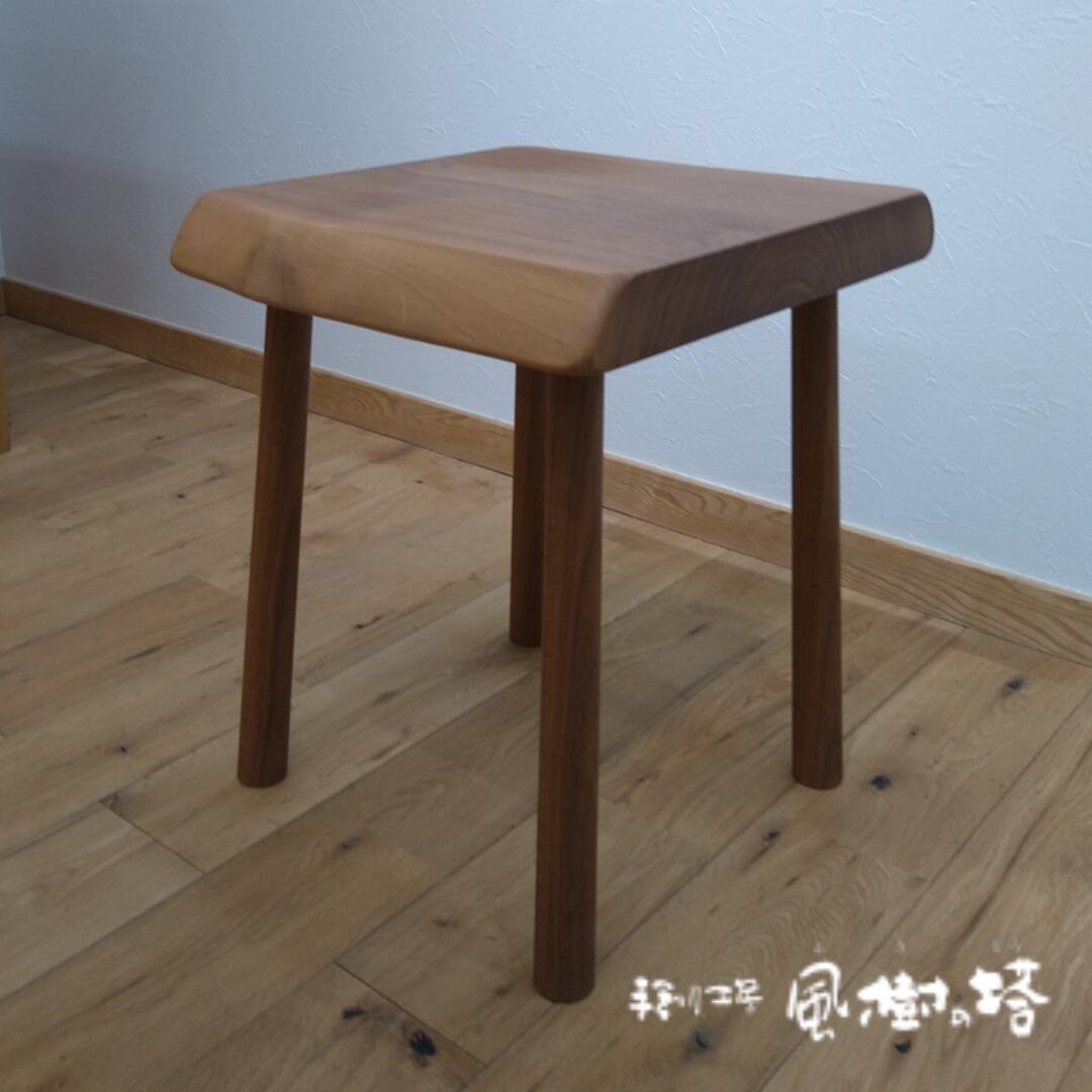 【ふるさと納税】 ハードウッドスツール 奈良市 手作り工房 風樹の塔 なら　T-44 サムネイル2