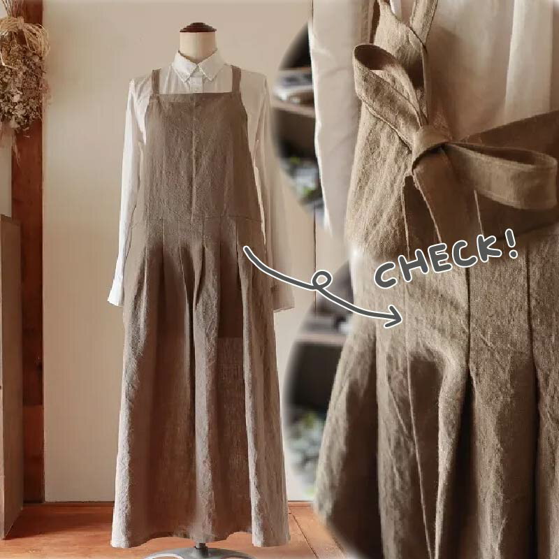 【ふるさと納税】MARON エプロン 選べる4カラー おしゃれ リネン Fu-ra 奈良市 なら 35-012 サムネイル3