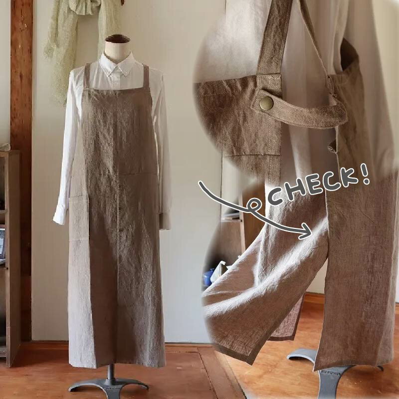 【ふるさと納税】 すりっとエプロン・long 選べる4カラー Fu-ra 奈良市 なら 30-039 サムネイル3