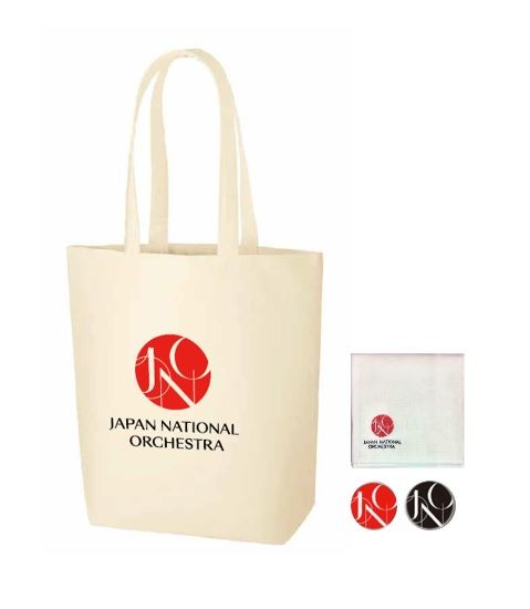 JNOグッズ詰合せセット (トートバッグ 缶バッジ ふきん メンバーサイン色紙 カード) Japan National Orchestra 反田 恭平 グッズ オーケストラ コンクール 管弦楽 音楽 バッグ 日用品 プレゼント 応援 奈良県 奈良 なら