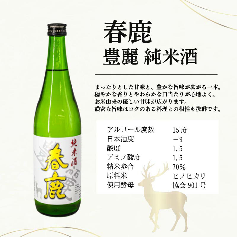 【ふるさと納税】 日本酒 地酒 春鹿 奈良の地酒 セット 今西清兵衛商店 春鹿豊麗純米酒 春鹿極味本醸造 清酒 大吟醸 飲み比べ お歳暮 家飲み 宅飲み 飲みくらべ お取り寄せ 楽天 返礼品 寄付 ギフト プレゼント お中元 奈良県 奈良市 - 画像2