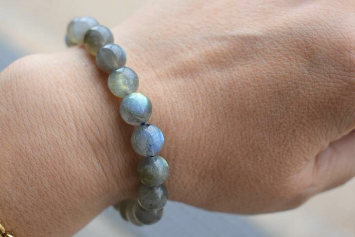 【ふるさと納税】ラブラドライトのブレスレット　アクセサリー　ブレスレット　パワーストーン サムネイル3