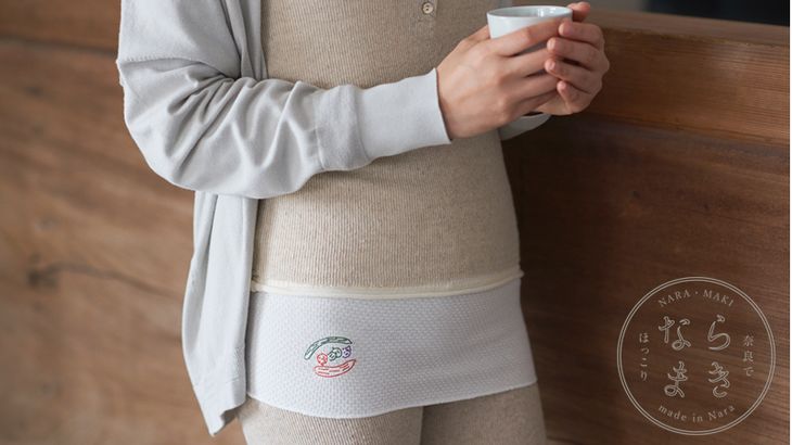 【ふるさと納税】ならまき　めっちゃ薄い腹巻き ≪大仏 鹿 金鵄 綿 絹 腹巻 はらまき≫ サムネイル3