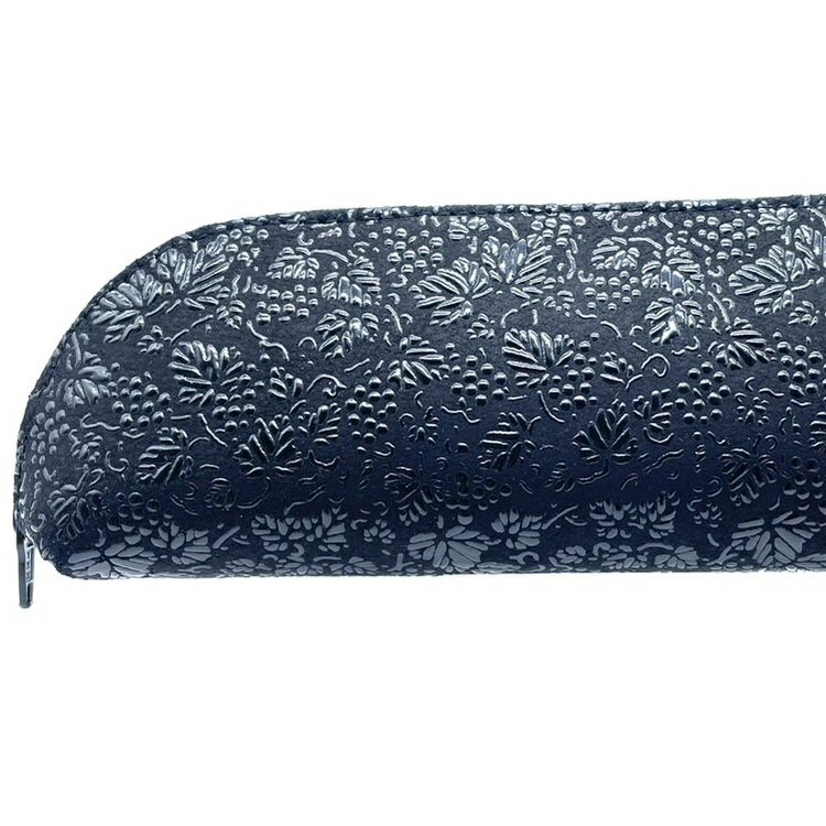 【ふるさと納税】印伝　眼鏡ケース兼ペンケース（葡萄） サムネイル2