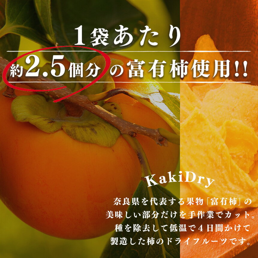 【ふるさと納税】 柿 ドライフルーツ （40g×6袋 ）| フルーツ 果物 くだもの 柿 かき カキ ドライフルーツ 奈良県 五條市 サムネイル3