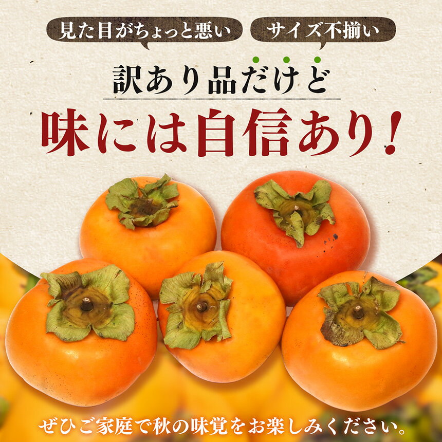 【ふるさと納税】 訳あり たねなし 柿 約 7kg | 柿 かき カキ 果物 フルーツ くだもの 訳あり 家庭用 ご家庭用 お歳暮 秋 味覚 奈良県 五條市 サムネイル2