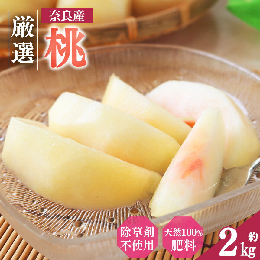 桃 大和果樹園の桃 約2kg | フルーツ 果物 くだもの 桃 もも ピーチ 白鳳 夢しずく あかつき 白桃 夏おとめ 白麗 奈良県 五條市