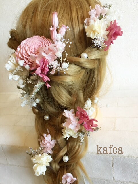 【ふるさと納税】ハンドメイド 髪飾り 38本セット 輝 ヘアアクセ ヘア アクセサリー 成人式 卒業式 入学式 結婚式 パーティー プリザーブドフラワー 晴れの日 華やか ヘッドパーツ おしゃれ かわいい 奈良県 生駒市 送料無料 サムネイル3