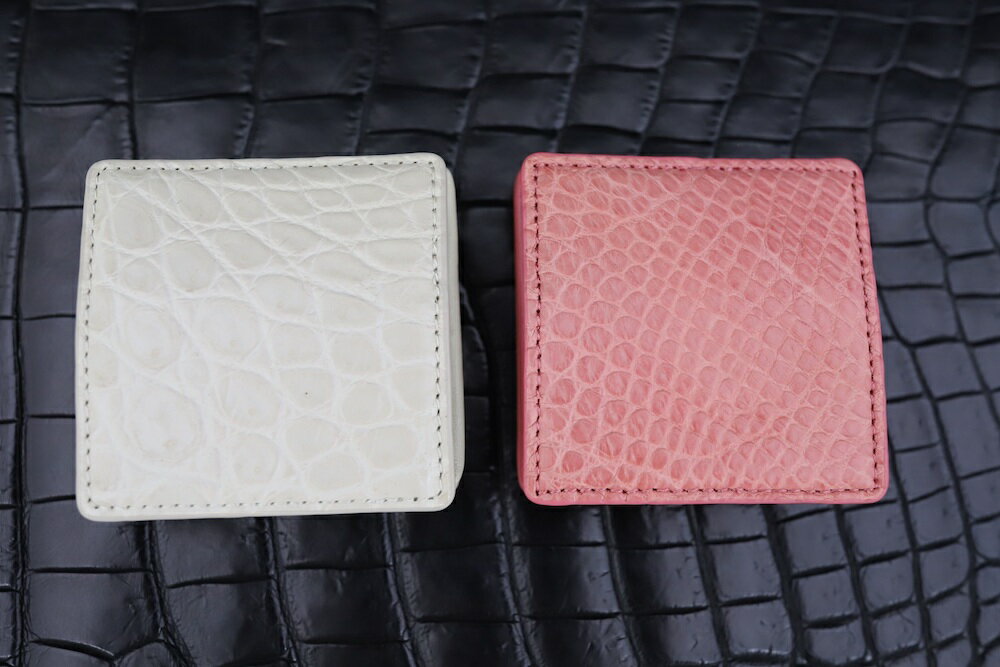 【ふるさと納税】マットクロコミニBOX小銭入れ 《全4色》／コインケース 革 クロコダイル [2313-2317] サムネイル2