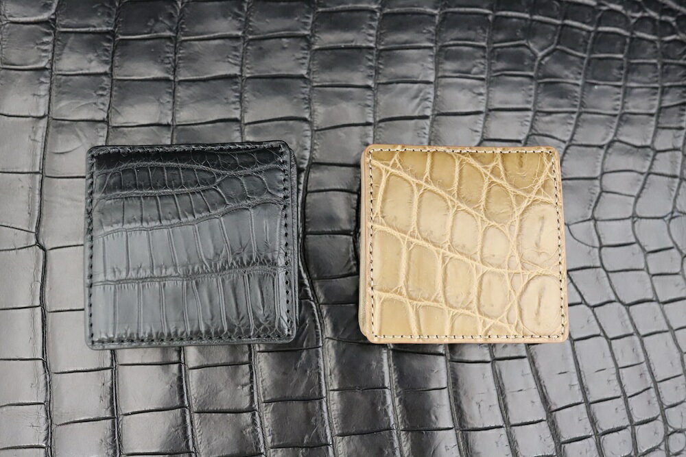 【ふるさと納税】マットクロコミニBOX小銭入れ 《全4色》／コインケース 革 クロコダイル [2313-2317] サムネイル3