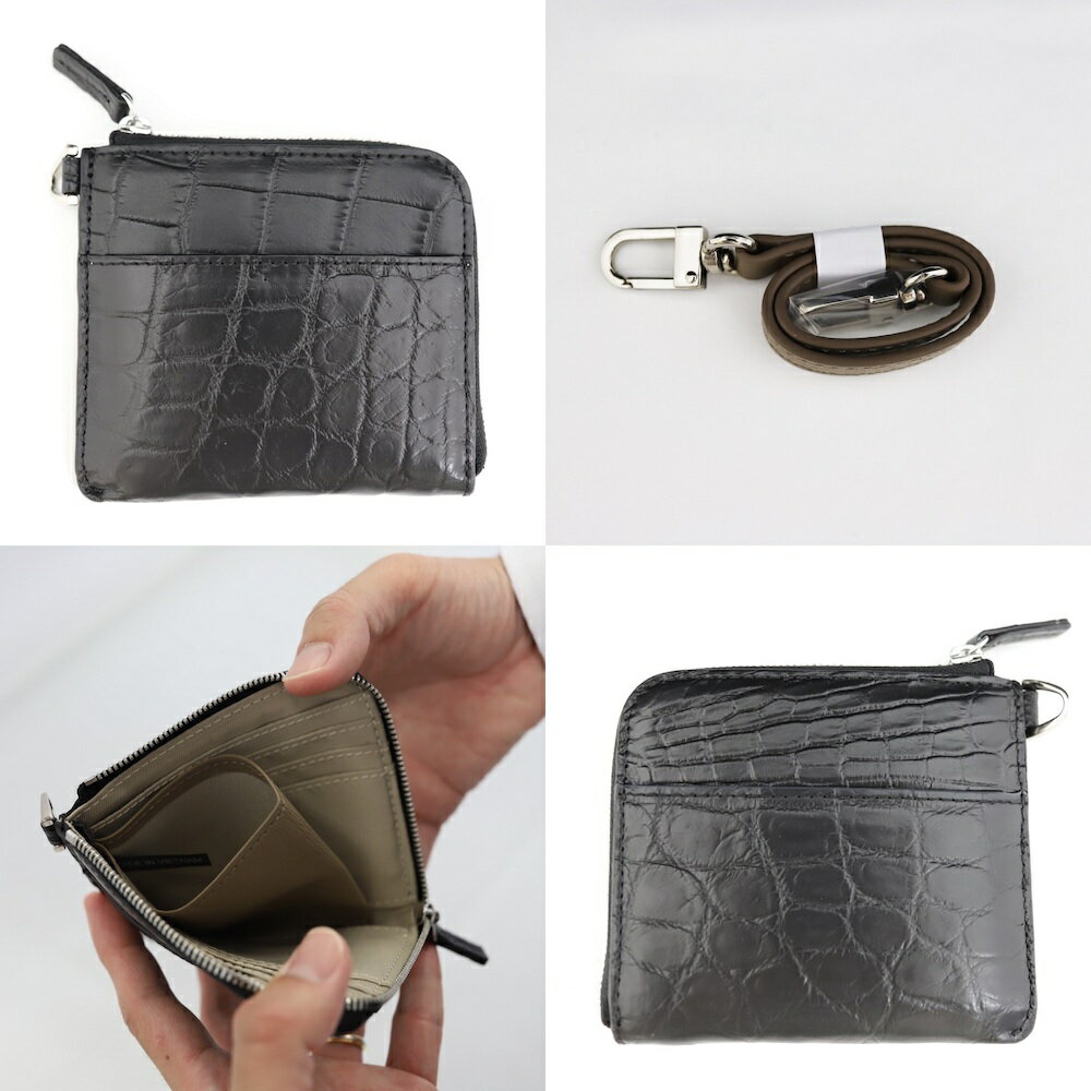 【ふるさと納税】マットクロコミニL字サイフ 《全7色》／ミニ財布 革 クロコダイル [2318-2325] サムネイル3