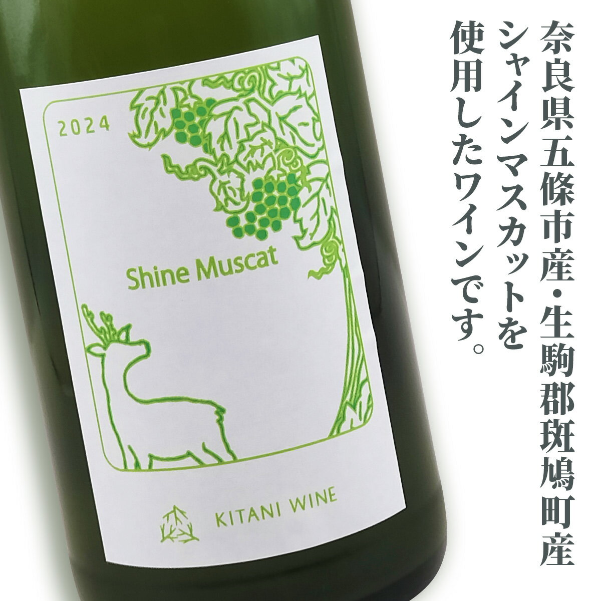 【ふるさと納税】シャインマスカット 2024 (750ml×1本)｜ワイン 果実酒 奈良 香芝 [3005] サムネイル2