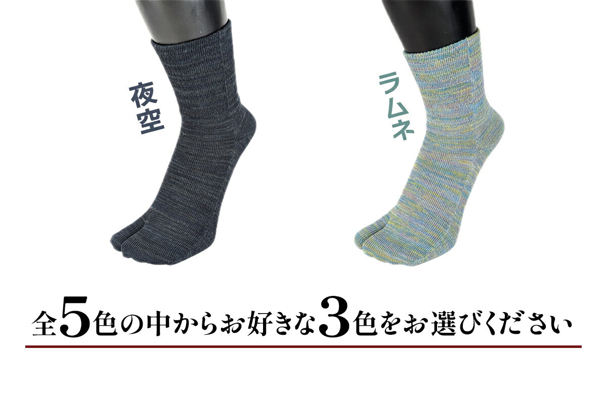 【ふるさと納税】[タビソックス]「雅 (MIYABI)」くちゴムゆったりタイプ 3足セット (23cm～25cm／S) [2995] サムネイル3