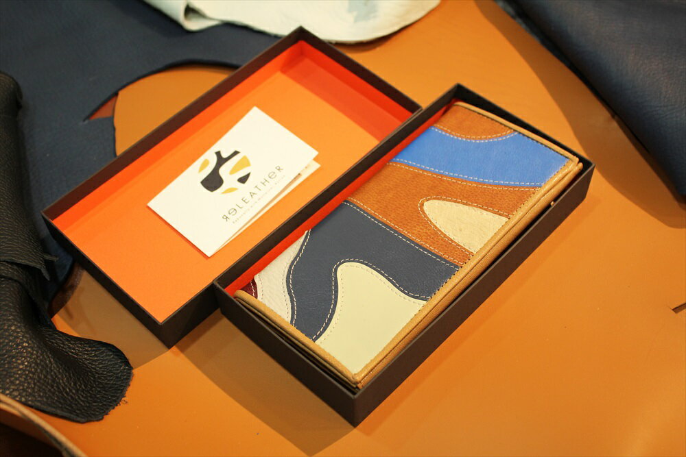 【ふるさと納税】ReLEATHeR（リレザー） ロングウォレット（マーブル） [2063-2065] サムネイル2