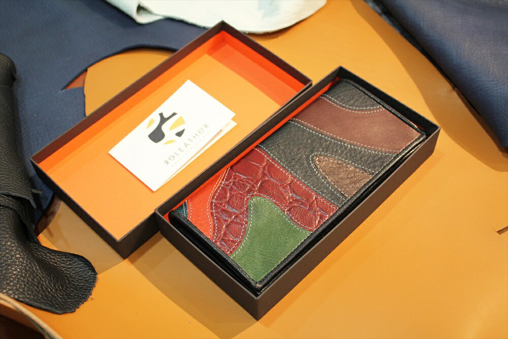 【ふるさと納税】ReLEATHeR（リレザー） ロングウォレット（マーブル） [2063-2065] サムネイル3