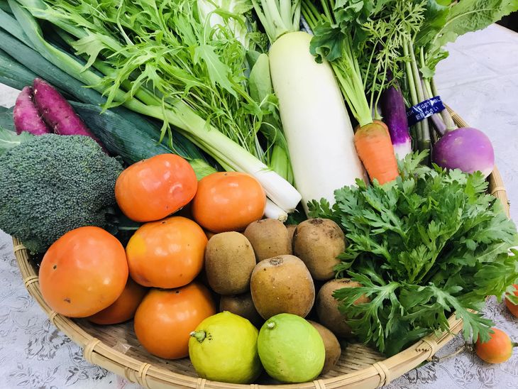 【ふるさと納税】野菜と果物セット 産地直送！新鮮とれたて旬の野菜＆季節のフルーツ [果実的野菜 (イチゴ・スイカ・メロン・まくわ等) を含む] 1種以上 約1kg｜季節野菜 採れたて 安心 奈良県 [3244] - 画像2