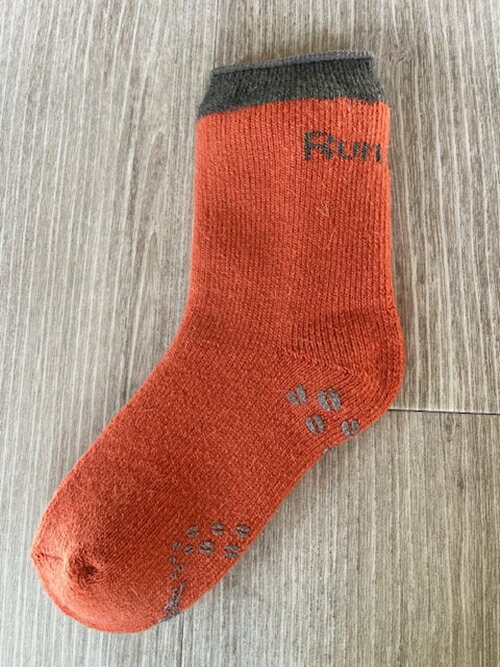 【ふるさと納税】RunNext アンゴラ入り あったか ソックス オレンジ ／ ランネクスト 防寒 保温 ウォーキング スキー ツーリング 靴下 奈良県 葛城市 サムネイル2