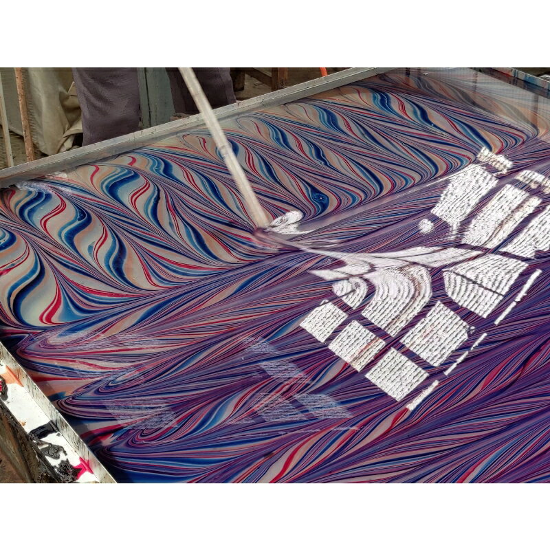 【ふるさと納税】 墨流し染 シルク ネクタイ (01緑泡柄) ／ 染美堂 一点物 絹 現代風 アート サテン織 贈り物 上品 奈良県 葛城市 サムネイル3