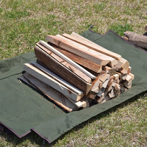 【ふるさと納税】キャンプ・焚き火用　薪バッグ　／　薪キャリー　薪入れ　ログキャリー　ショルダー薪バッグ　ME-004 サムネイル2