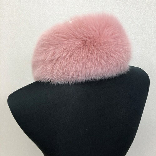 【ふるさと納税】イタリア染め　シャドー　フォックス　ファー　マフラー　（ストロベリーピンク）／豪華　毛皮　リアルファー　綺麗目　上品　お洒落　ファッション サムネイル3