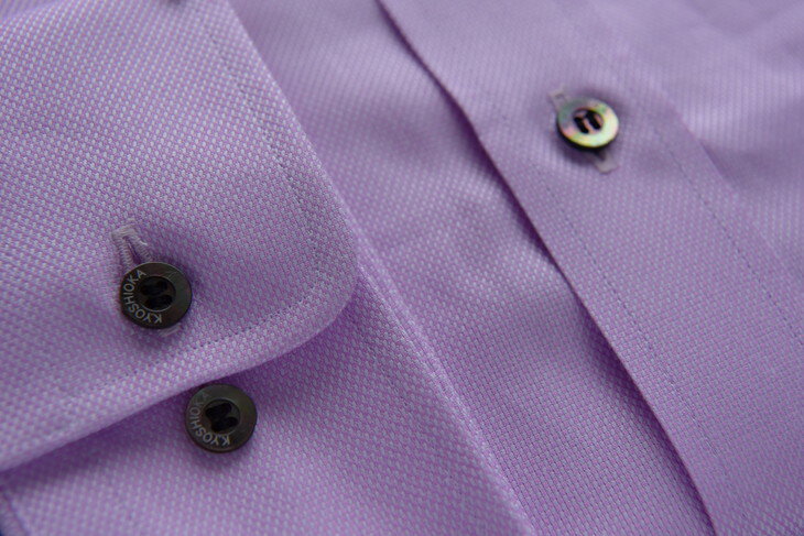 【ふるさと納税】オーダーワイシャツ-「オリジナルネーム入り」川西町産貝ボタンを使用- 【生地：ロイヤルオックス】 ※オーダーシート受付後2か月程度で発送予定 ※着日指定不可 サムネイル2