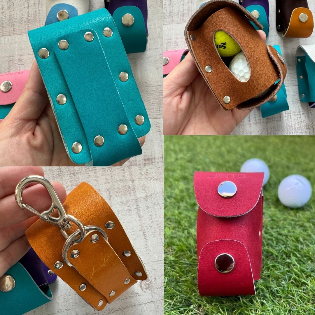 【ふるさと納税】ゴルフボールケース JINTO 野球 グローブ 革 革小物 ゴルフ 日本製 サムネイル2