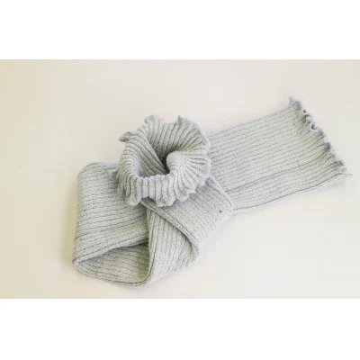 【ふるさと納税】奈良丸編研究所 の 紬糸シルク はらまき ロング ライトブルー ／ まちづくり観光振興機構 保温効果 冷え対策 防寒 奈良県 田原本町 サムネイル2