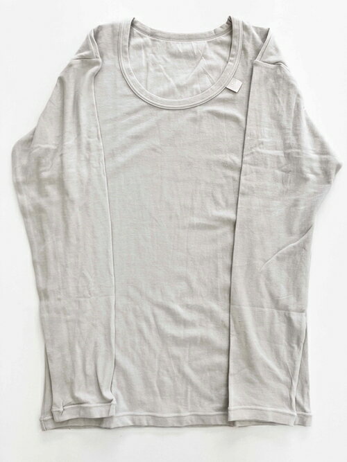 【ふるさと納税】メンズ パンフリー リラクシングウェア半袖Tシャツ＆長袖Tシャツ セット ホワイト ／ まちづくり観光振興機構 下着 インナー 奈良県 田原本町 サムネイル2