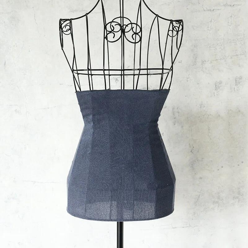 【ふるさと納税】シルクはらまき panfree ネイビー ／ まちづくり観光振興機構 腹巻き はらまき レディース シルク メンズ ネックウォーマー 冷え防止 温活 暖かい 薄手 冷え防止 奈良県 田原本町 サムネイル2